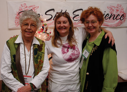 Maggie, Val & Carla In Houston, Texas
at the International Quilt Festival in 2007