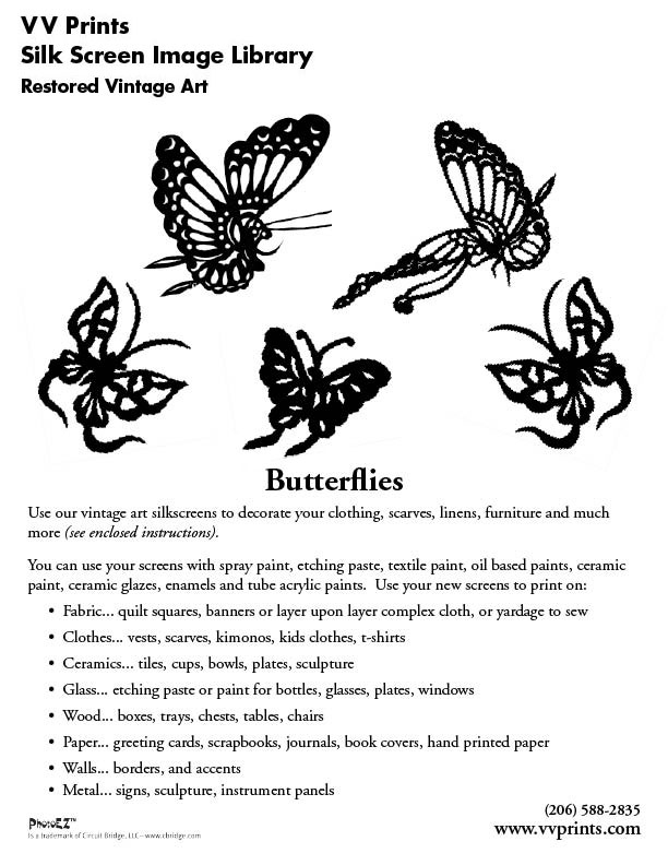 Butterflies Silkscreen